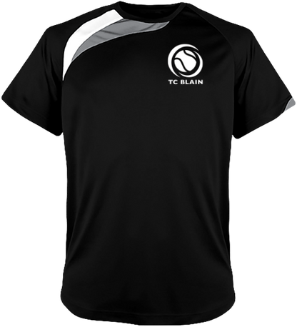 T-shirt MATCH Homme TC Blain noir